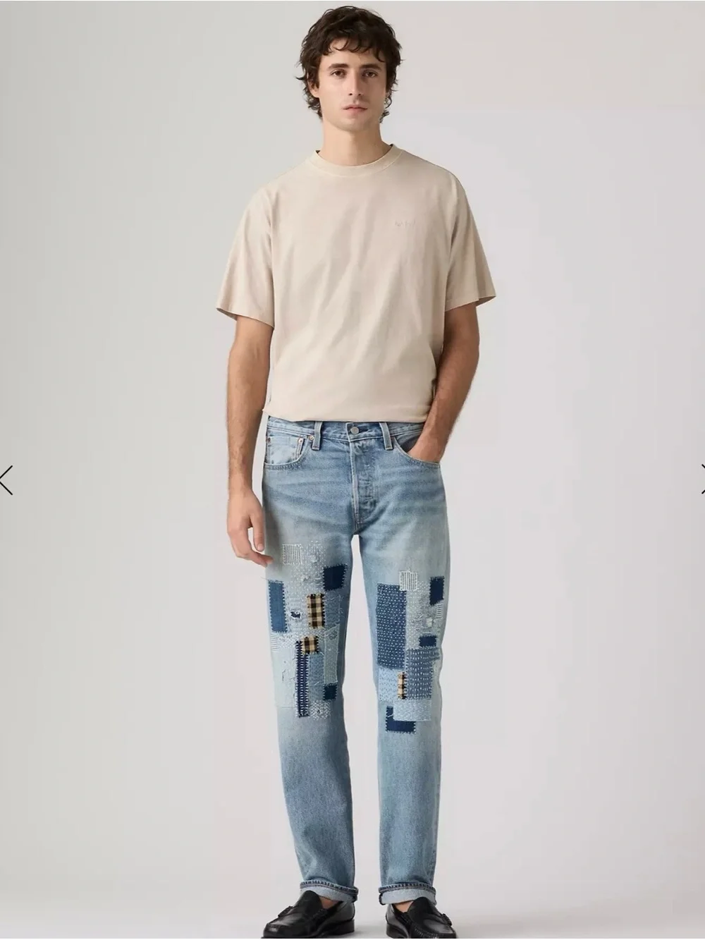 NWT Levi’s Premium Sashiko 501 Selvedge - Medium Wash Sz 34x32, and 33x32